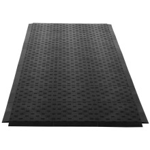 Kit di Bordature Maschili per Pavimenti di Garage-Duoku-Cofanetto da 15-Modulari e Incastrabili-in PP-Antiscivolo-Nero