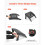 Pouf Adirondack - DUOKU - Pieghevole - HDPE - Nero - Resistente alle intemperie 5