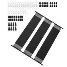 Sistema de Calefacción Solar para Piscina-Duoku-1235x3100 mm-Conjunto de 4 Paneles de PEHD Duradero-Resistente a las Inclemencias del Tiempo