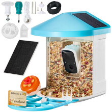 Caméra de Nourrisseur d'Oiseaux Intelligent - DUOKU - 2K HD - Solaire - IA - 5200 mAh