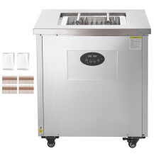 Machine à Glace Commerciale - DUOKU - BBJ-1A - 40 Pièces - Acier Inoxydable - Moules Ronds et Plats