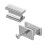 Botones de mueble - DUOKU - Modelo 2891 - Rectangular - Aleación de zinc - Acabado cromado 1