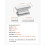 Botones de mueble - DUOKU - Modelo 2891 - Rectangular - Aleación de zinc - Acabado cromado 2