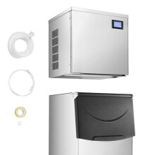 Eismaschine - DUOKU - LB440TA - Edelstahl - 204 kg/24 h - Selbstreinigend