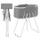 Vasca da bagno portatile - DUOKU - HGT0056 - Sollevata - Compatta - Drenaggio efficace 1