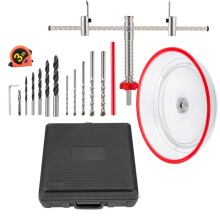 Tieflochbohrer Einstellbar-Duoku-1-5/8" bis 8" (40-200 mm)-Eingebauter Doppelblattbohrer mit Staubschutz