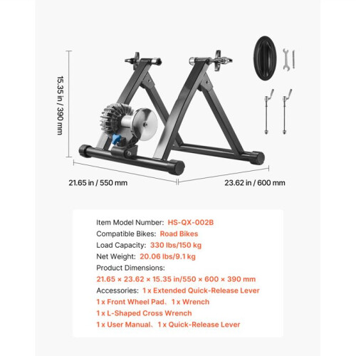 Suporte de treinamento - DUOKU - HS-QX-002B - Compatível com 26-29 polegadas - Aço carbono - Cor preta 1