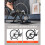 Suporte de treinamento - DUOKU - HS-QX-002B - Compatível com 26-29 polegadas - Aço carbono - Cor preta 5