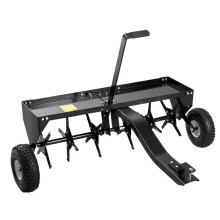 Aérateur de Gazon Remorquado-Duoku-1016 mm-Aérateur de Pelouse com Engate Universal-Pontas de Ferro Alternadas-para Jardins e Fazendas