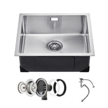 Fregadero de cocina - DUOKU - U504319RS0 - Acero inoxidable 304 - Bajo encimera - Para autocaravana