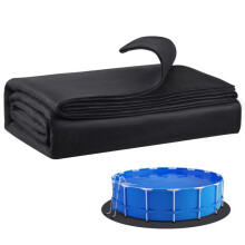 Tappeto per Piscina - DUOKU - 456 cm - Geotessile 180 g/m² - Installazione Rapida - Rotondo