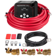 Kit di Relè Sensibile alla Tensione-Duoku-12 V 140 A con Isolatore di Batteria Intelligente-Funzionamento Manuale e Automatico
