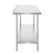 Table de Travail - DUOKU - Préparation Alimentaire - Acier Inoxydable - Hauteur Réglable - 1524 mm