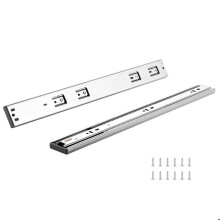 Schubladenschienen-Duoku- 6 Paar- 508 mm- mit seitlichen Montageschienen- Tragfähigkeit von 45,4 kg