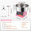 Suikerwattenmachine - DUOKU - MHTJXM01F - 1000 W - RVS Kom - Roze 2