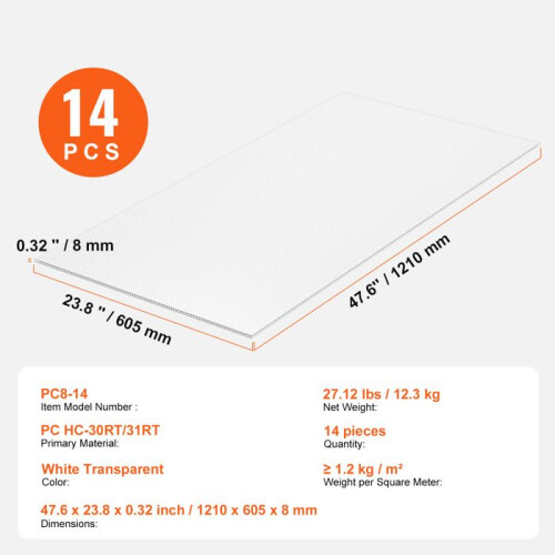 Serrepanelen - DUOKU - 2' X 4' - UV-bescherming - Waterdicht - Schokbestendigheid 1