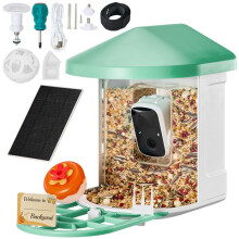Caméra de Nourrisseur d'Oiseaux Intelligent - DUOKU - 2K HD - Solaire - IA - 5200 mAh