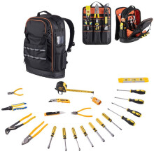 Mochila de Ferramentas - DUOKU - ZL-GJD-0313 - Capacidade 31,75 kg - 65 Bolsos - Compartimento para Laptop