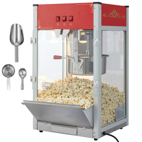Machine à Pop-corn - DUOKU - NP16T - 1440 W - 12 oz - Rouge