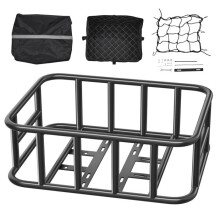 Panier Arrière de Vélo - DUOKU - Taille Moyenne - Housse Imperméable - 100 lb de Capacité - Noir