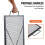 Grelha de Cozinha Retangular X-Marks para Fogueira-Duoku-44 polegadas-em Aço Robusto-com Cabo e Suporte em Fio X-Preto 6