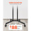 Suporte para TV com Rodas - DUOKU - Carrinho Móvel - 32 a 65 polegadas - Capacidade 40 kg - Preto 5