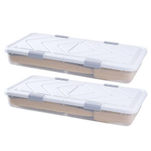 Sacos de Armazenamento - DUOKU - Modelo 3006 - Com Rodinhas - 80,5x39,6x17,5 cm - Branco
