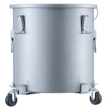 Cubo de Grasa para Freidora-Duoku-Bac de Aceite de 8 Galones-con Base de Ruedas-Recipiente de Transporte de Aceite con Tapa