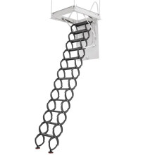 Dachleiter - DUOKU - Modell E2-12 - Tragfähigkeit 299,4 kg - Höhe der Installation 2,9 bis 3,1 m - 12 Stufen