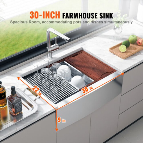 Pia de Cozinha - DUOKU - Modelo TXHW302209RS1 - Aço Inoxidável 304 - 30 polegadas - 1 Cuba Retangular 2