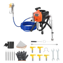 Pulverizador de Tinta Sem Ar 1500 W-Duoku-Sistema de Pulverização de Alta Pressão 3300 PSI-com Acessórios Como Escova