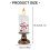 Christmas Snow Globe Lamp Dynamic Snow Effect LED Lights-Black 3