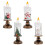 Christmas Snow Globe Lamp Dynamic Snow Effect LED Lights-Black 6