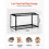Gaiola para Hamster-Duoku-Visão Transparente a 360-Espaçosa 37,8 x 18,5 x 21,7 Polegadas-Gaiola Ventilada para Pequenos Animais 4