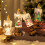 Christmas Snow Globe Lamp Dynamic Snow Effect LED Lights-Black 7