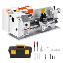 Torno de Metal de Banco-Duoku-con Alimentación Automática-Motor Sin Escobillas 1250 W-Velocidad Máxima de 2500 rpm