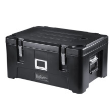 Porta Plato Isotérmico-Duoku-Caja Caliente Apilable de 36 Qt-con 3 Sartenes de Acero Inoxidable-Calienta Platos en LLDPE