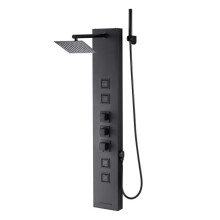 columna de ducha - DUOKU - 7015FY - acero inoxidable cepillado - sistema de 4 funciones - chorros corporales
