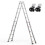 telescoopladder - DUOKU - 16,7 ft - Aluminium - Opvouwbaar - Multifunctioneel 1
