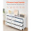 Commode - DUOKU - IVY-VVR-007 - 6 Tiroirs - Bois - Design Rétro Minimaliste 5
