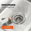 Wasmachine - DUOKU - 1 Compartiment - RVS - 39,4 x 19,1 x 37,4 in - Grijs 5