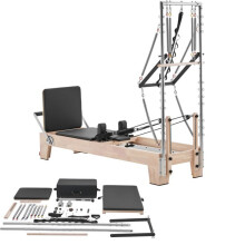 Reformer Pilates - DUOKU - S800-XB - Lade 181,44 kg - Doppelte Widerstand - Box und Sprungbrett