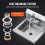 Pia comercial - DUOKU - HS-17-SP - Aço inoxidável - 17x12.8 polegadas - Montagem na parede 5