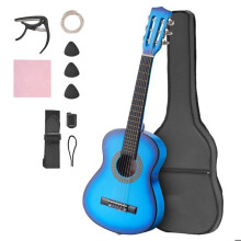 Classieke Gitaar - DUOKU - M5126 - 78 cm - Linde Hout - Blauwe Kleur
