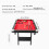 Table de billard - DUOKU - VP69 - Portable - Pliable - Rouge et Noir 2