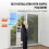 Puerta para Perro - DUOKU - Modelo CWM03-L - Vidrio Templado - Aluminio - Ajustable 5