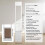 Puerta para Perro - DUOKU - Modelo CWM03-L - Vidrio Templado - Aluminio - Ajustable 2