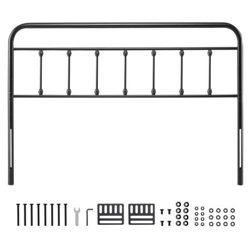 Hoofdbord - DUOKU - Queen Size - Metaal - Stalen Frame - Hedendaags Ontwerp