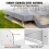 Base de Poste Ajustable - DUOKU - 203,2 x 203,2 mm - Acero Inoxidable - Interior - 4 piezas 4
