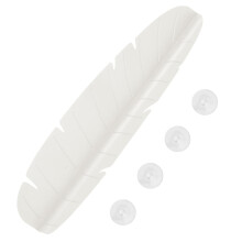 Silicone Sink Splash Guard with Flexible Fit, Reusable Kitchen and Bathroom Water Barrier, White